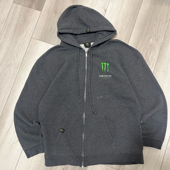 Monster Energy Full Zip Up Hoodie - Picture 3 of 7